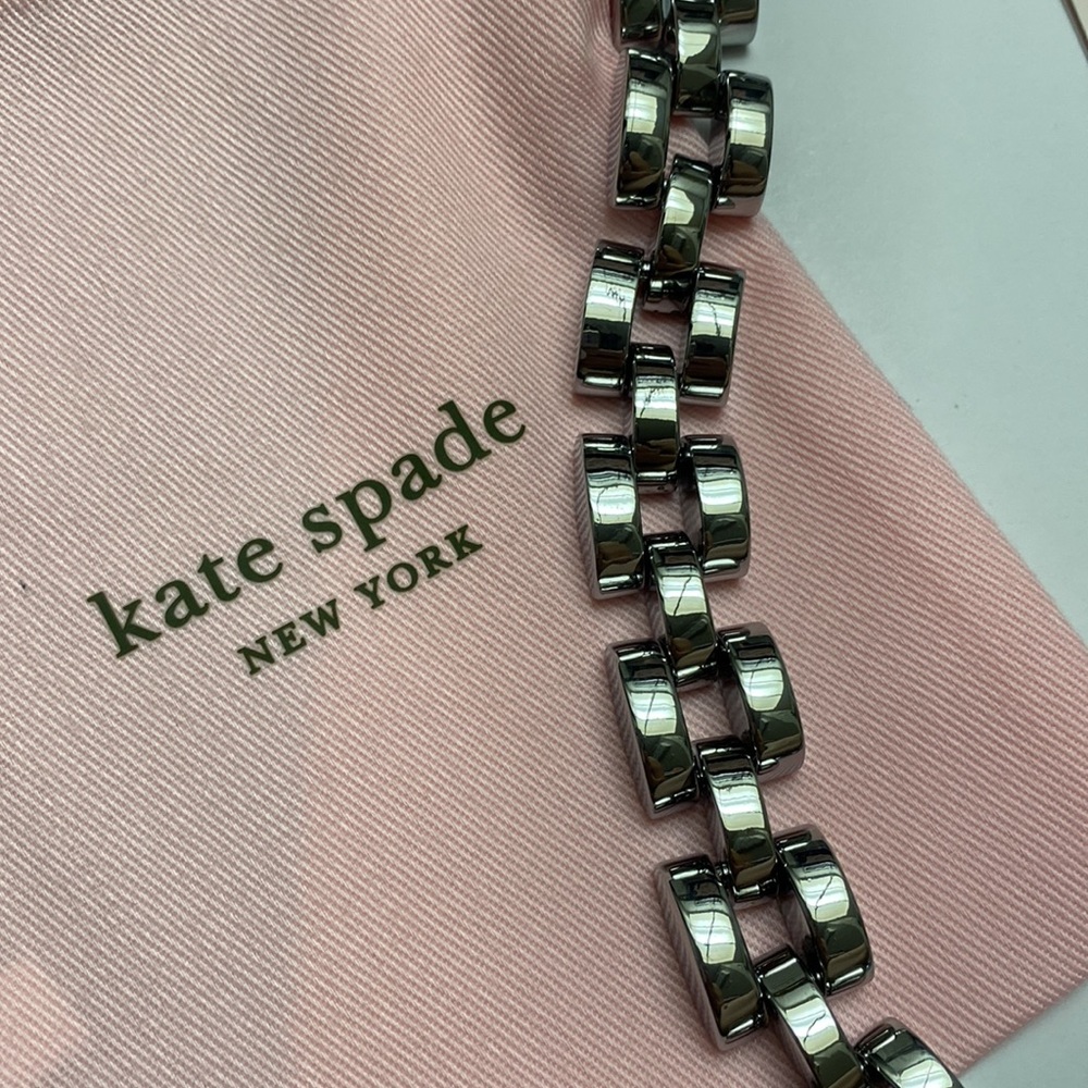 Kate Spade Silver Sliced Scallops Collar Necklace - Picture 4 of 5